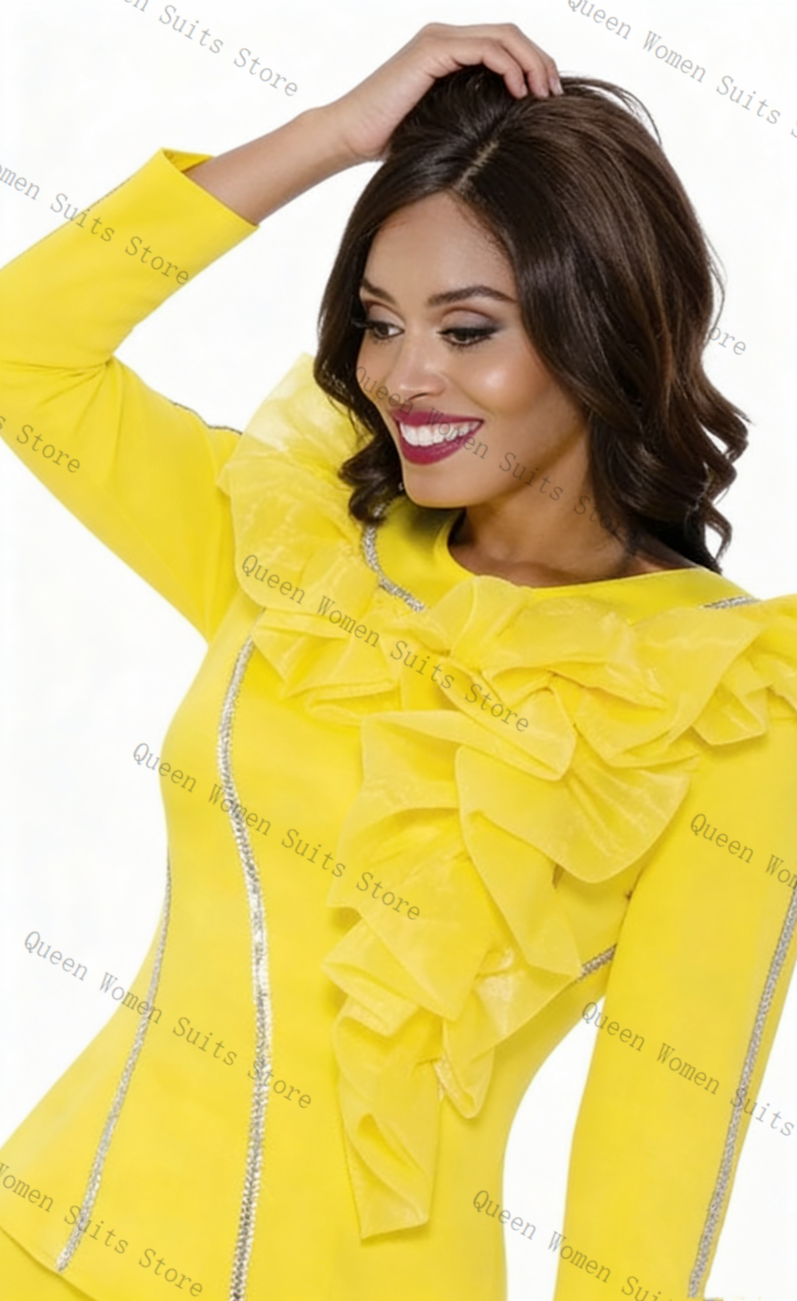 Crystals Yellow Women Suit Ski - Yellow Formal Wear Women recensie en prijs