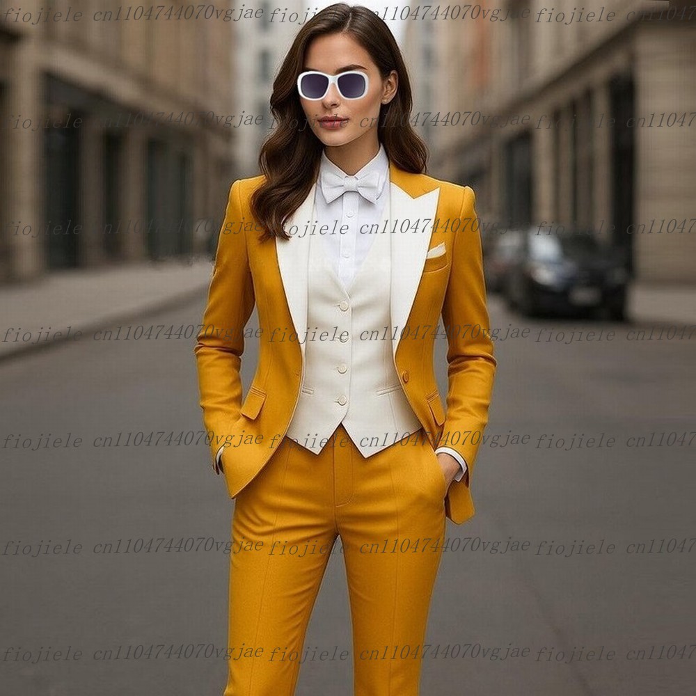 Yellow And White Formal Busine - Women'S Formal Wear With Pants recensie en prijs