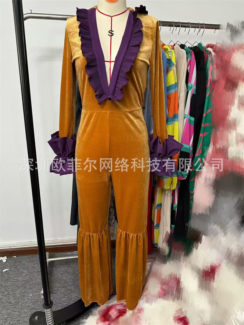Yellow Purple Velvet Women Jum - Yellow Formal Wear Women recensie en prijs