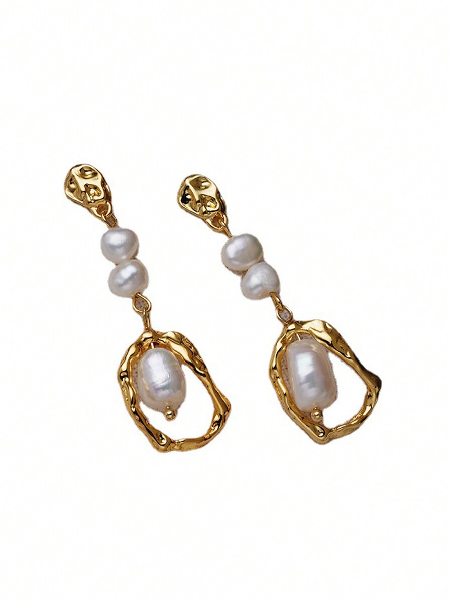 1pair Natural Pearl Earrings F - Pearl Earring Stud recensie en prijs