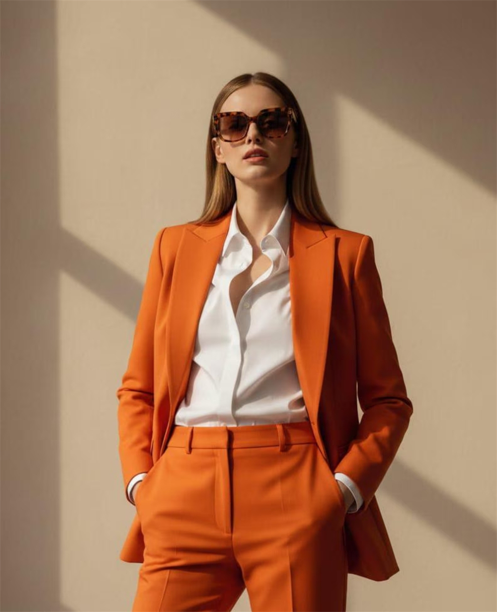 Women’s Orange Power Suit 2 Pi - Women Formal Wear Tailor recensie en prijs